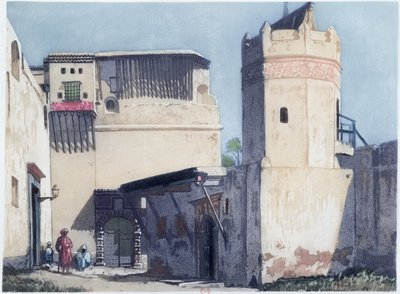 The Kasbah and Mosque in Algiers by Louis Dauphin